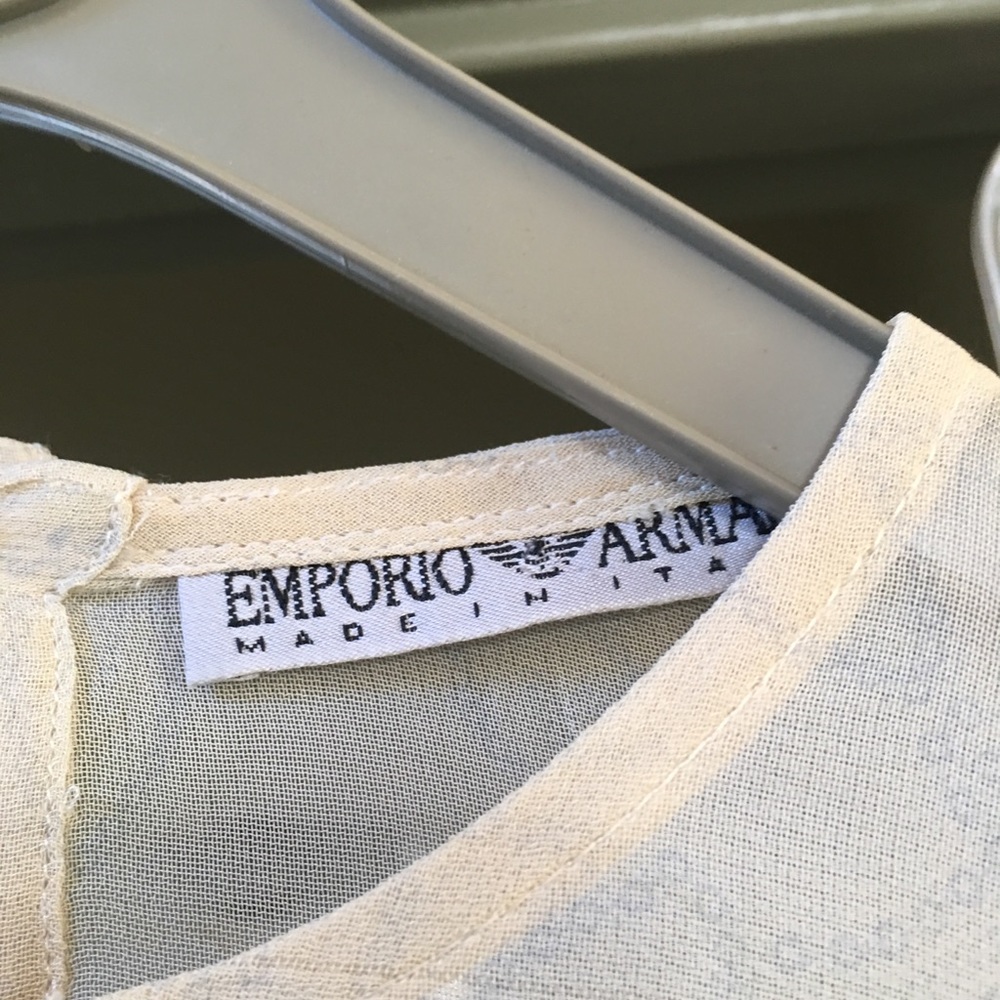 Emporia Armani sheer top with matching pant